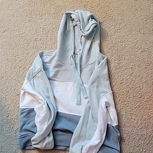 Long sleeve hippie rose sweatshirt (green white and grey)